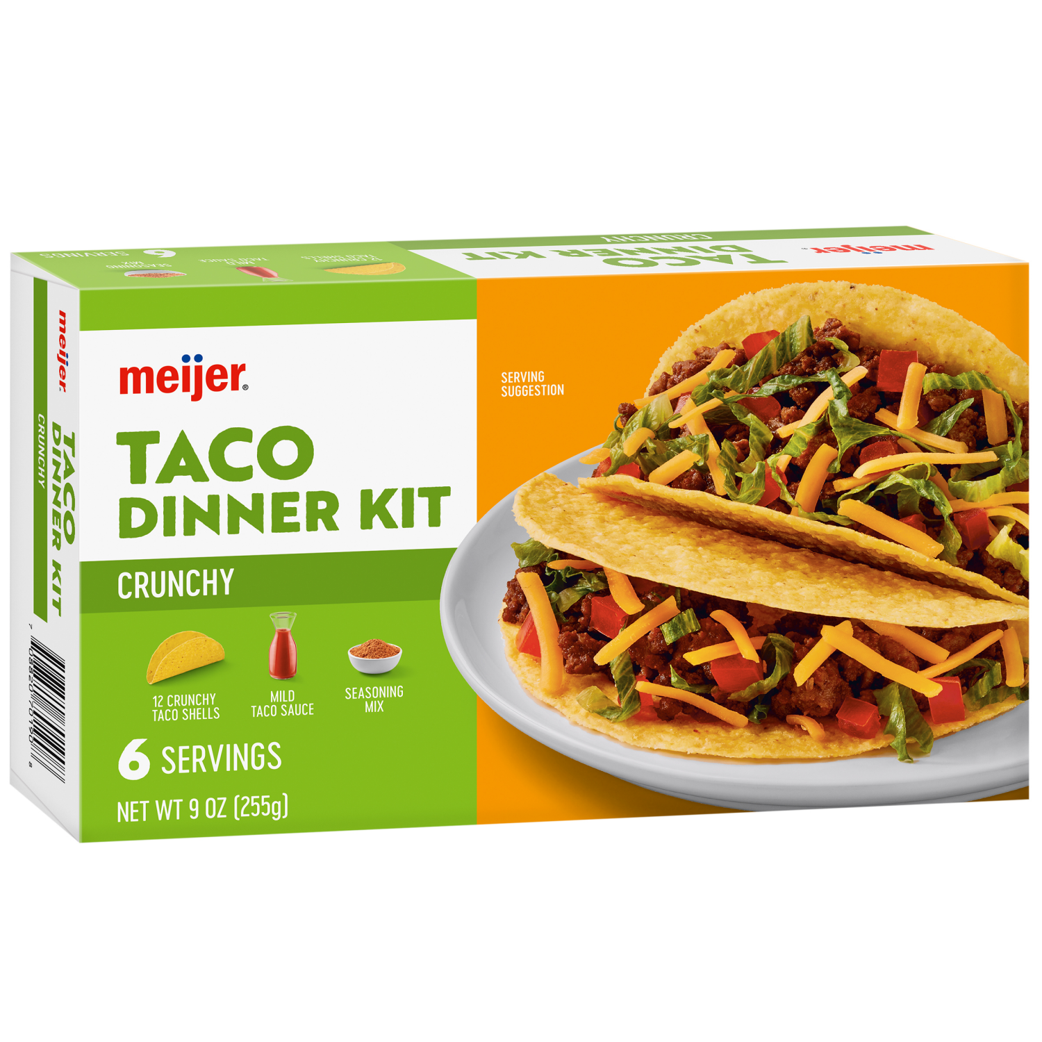 slide 7 of 7, Meijer Taco Shell Dinner Kit, 9 oz/12 ct