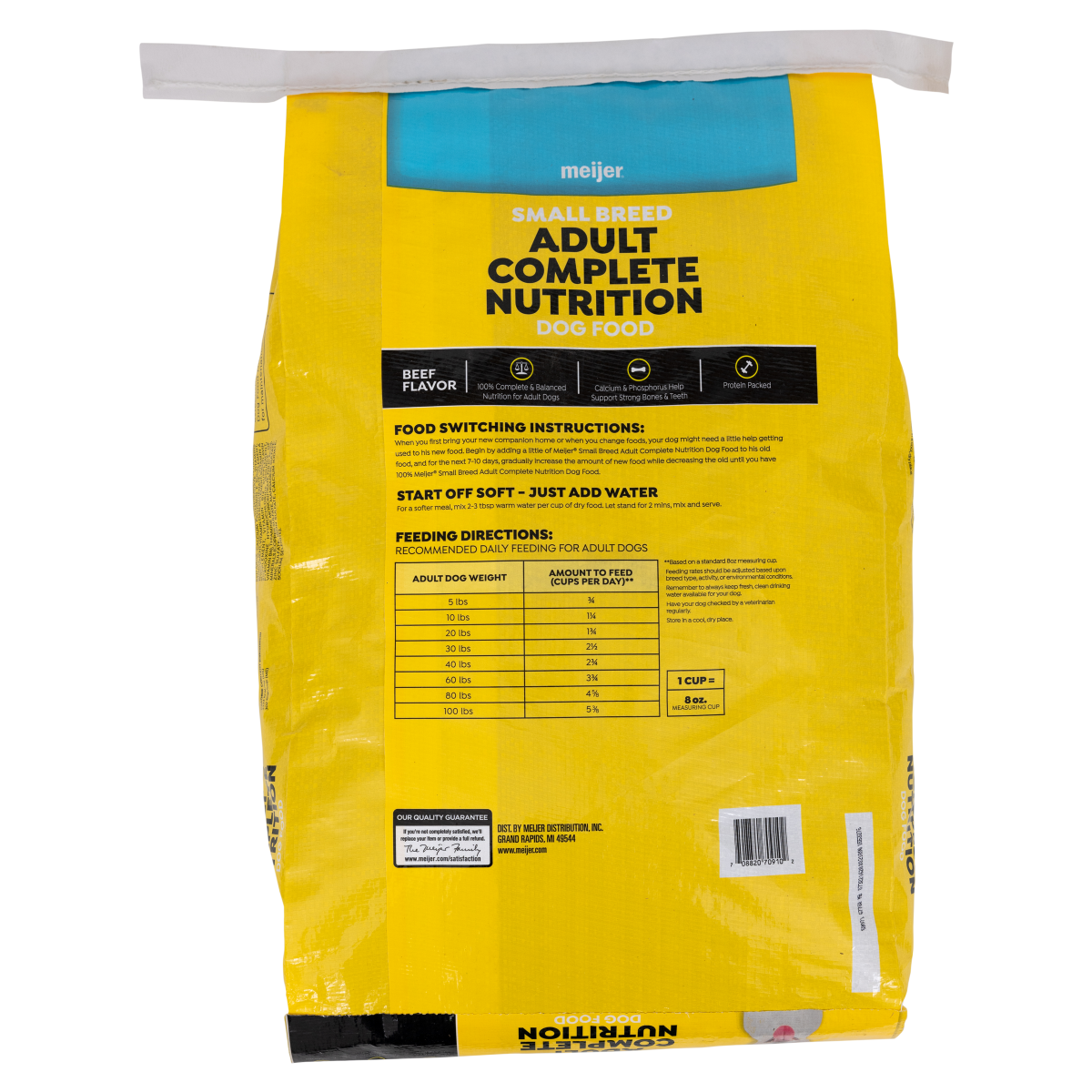 slide 2 of 2, Meijer MJR MC DRY DOG SMALL BITES 18.5LB, 18.5 lb
