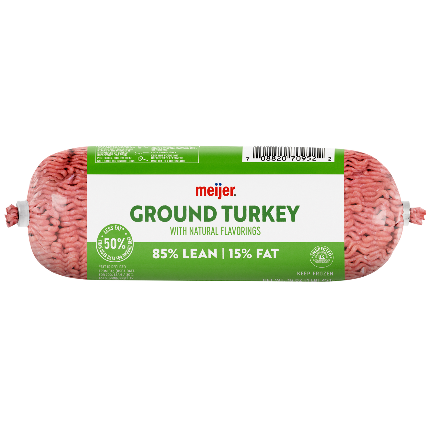 slide 1 of 4, Meijer Turkey Chub Ground 85/15, 16 oz