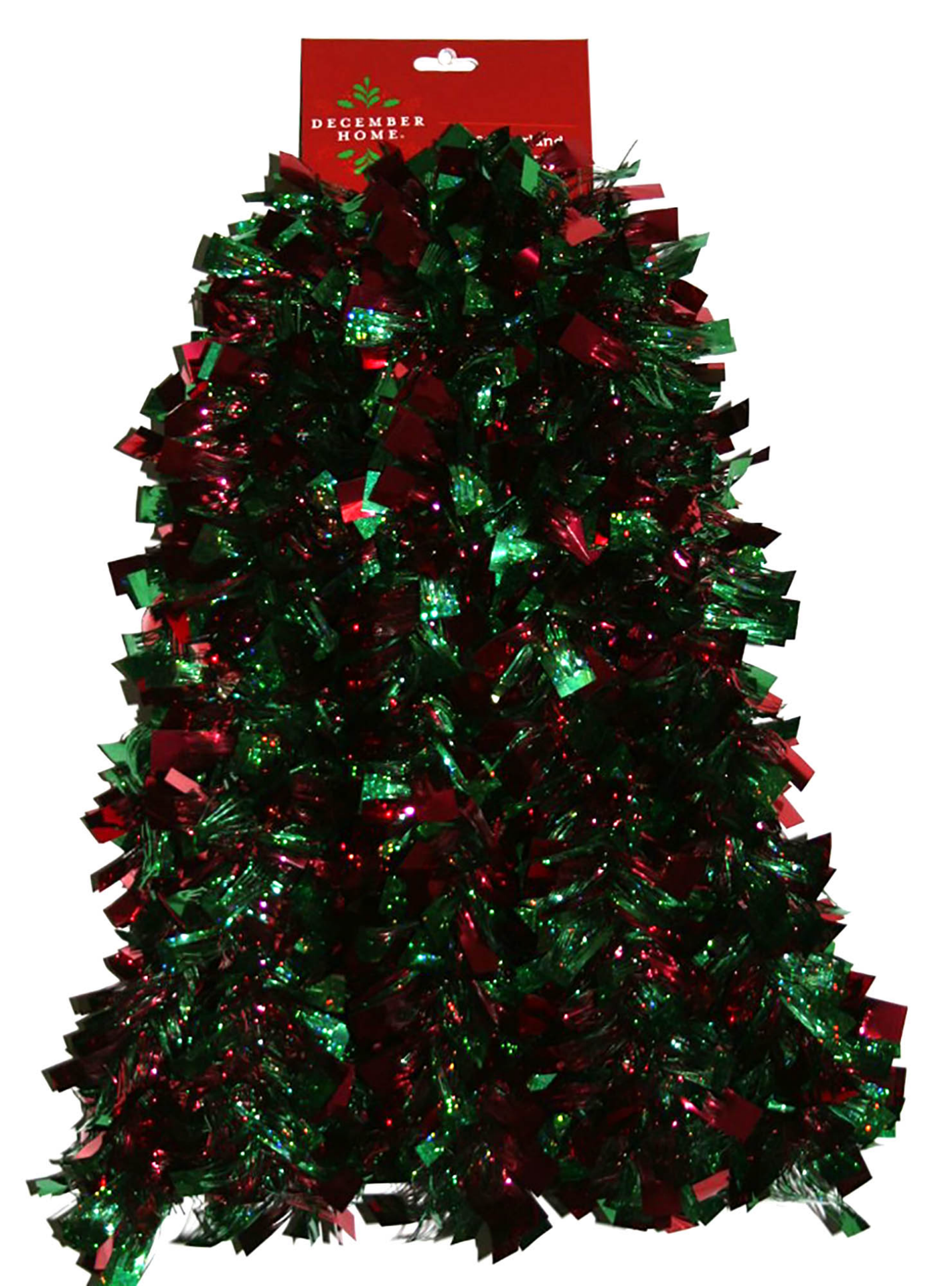 slide 1 of 2, December Home Boa Garland Red/Green, 10 ft