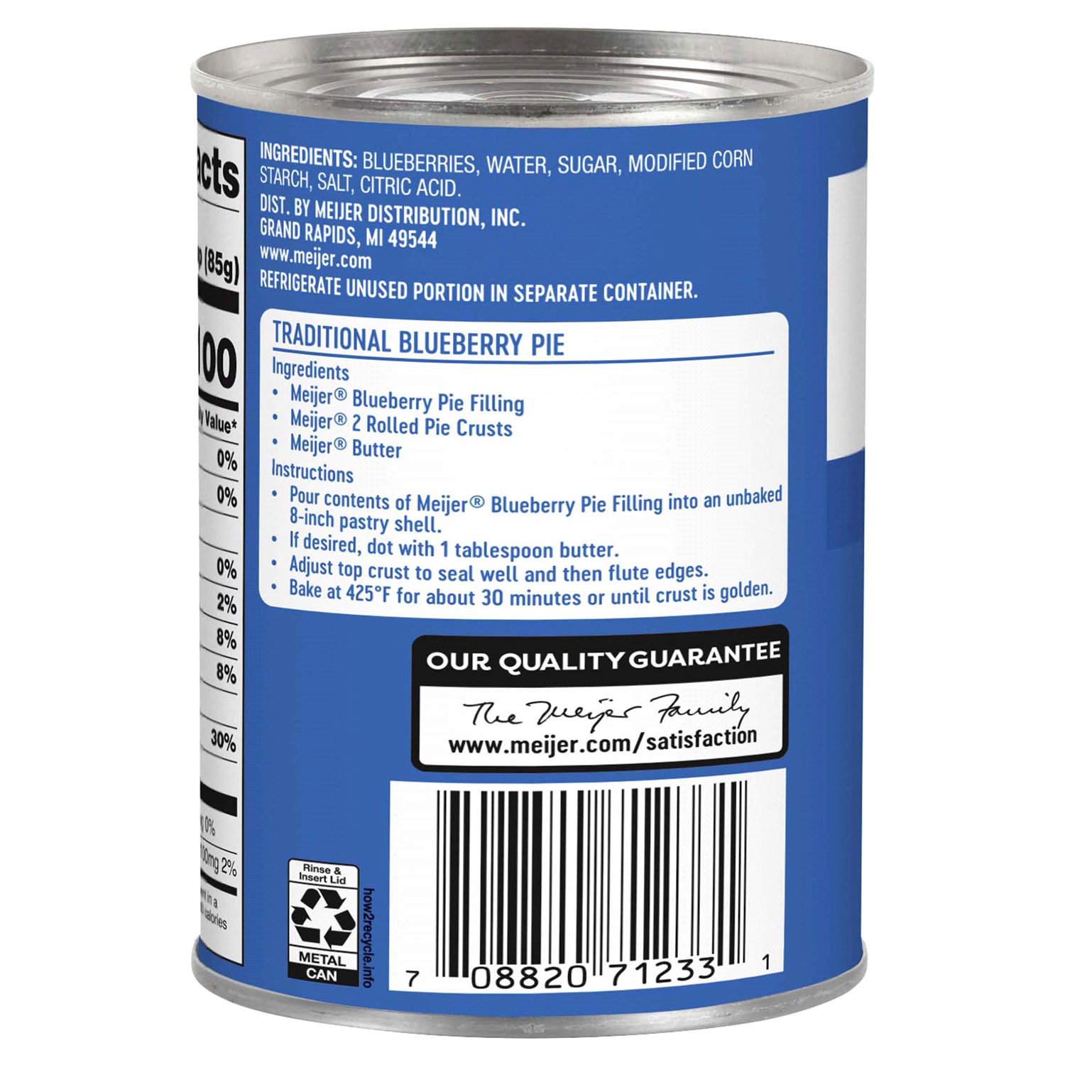 slide 2 of 3, Meijer Blueberry Pie Filling, 21 oz