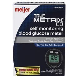 Meijer True Metrix Go Self Monitoring Blood Glucose Meter, 1 Starter Kit