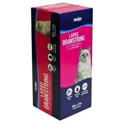 Meijer Drawstring Litter Box Liners, Large