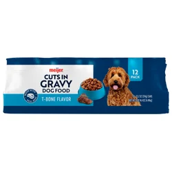 Meijer Wet Dog T-Bone Steak, 13.2 Oz, 12 Pk