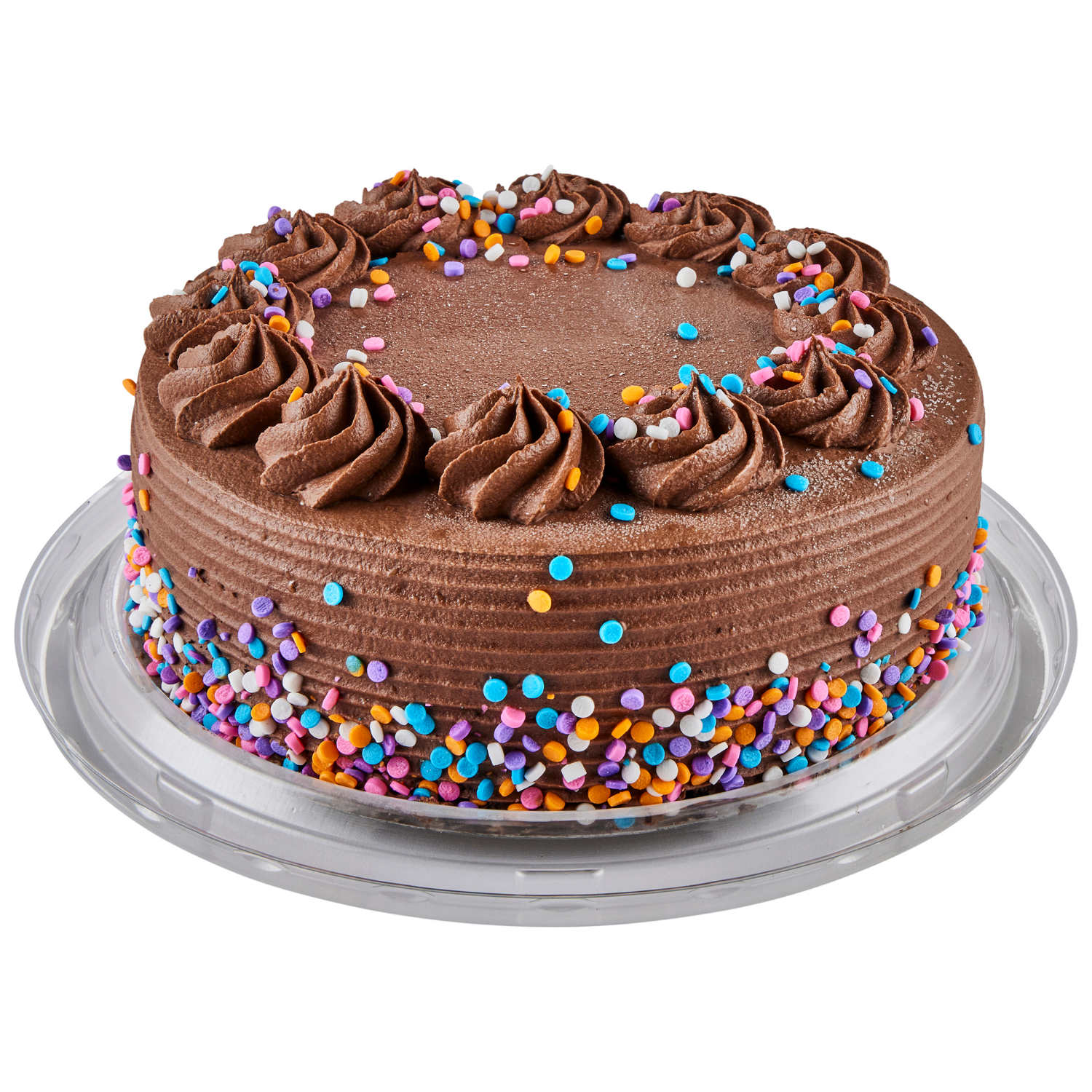 slide 1 of 3, Fresh from Meijer 8" Chocolate Celebration Cake, 29.9 oz