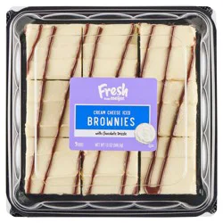 Cream Cheese Iced Brownies, 9 Count