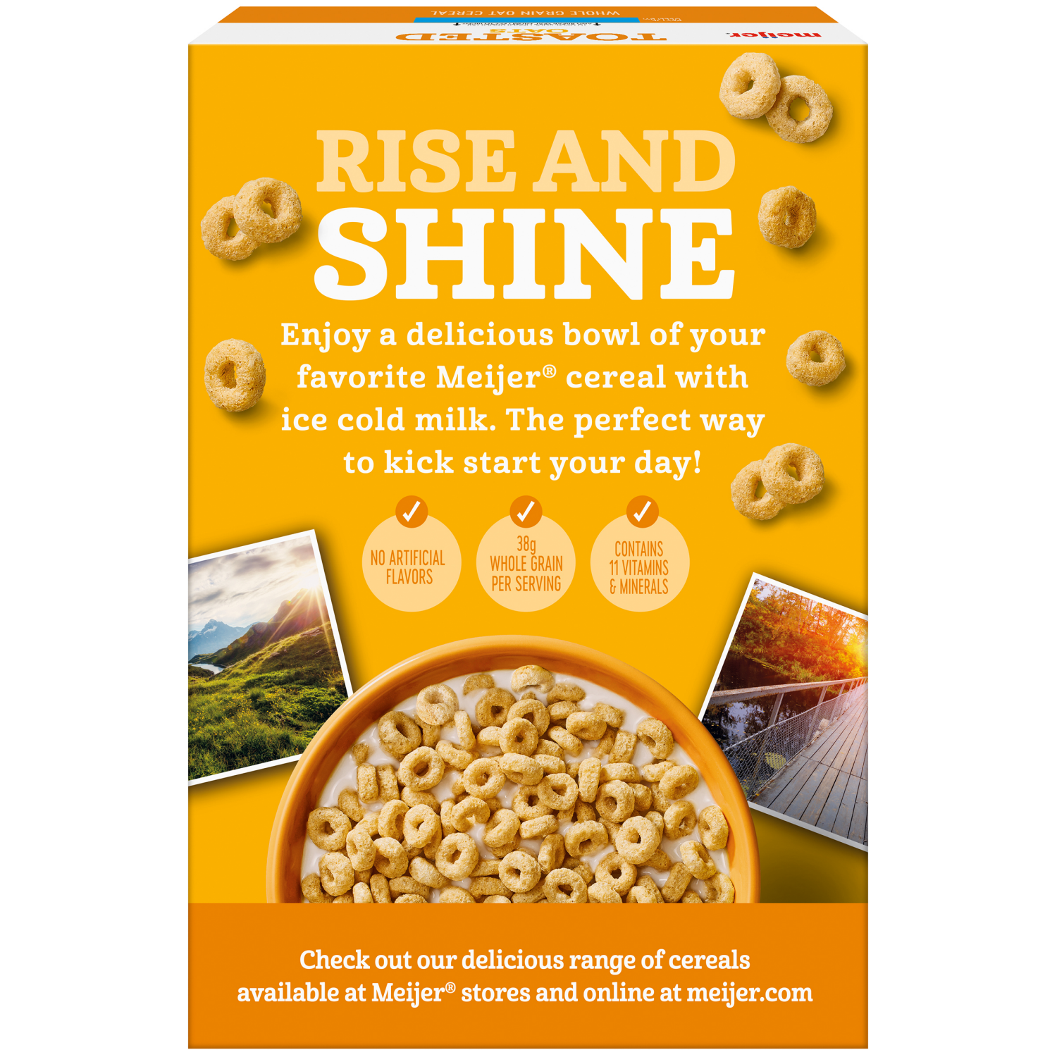 slide 4 of 8, Meijer Toasted Oats, 12 oz