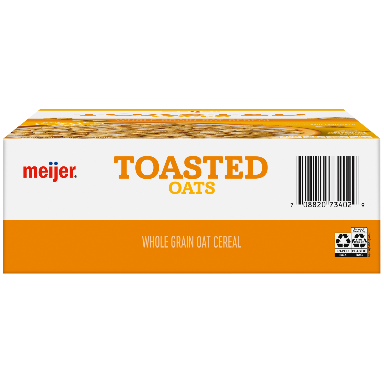 slide 2 of 8, Meijer Toasted Oats, 12 oz