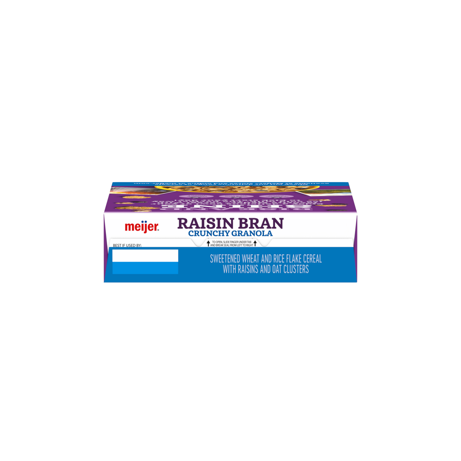 slide 8 of 8, Meijer Crunchy Raisin Bran, 18.2 oz