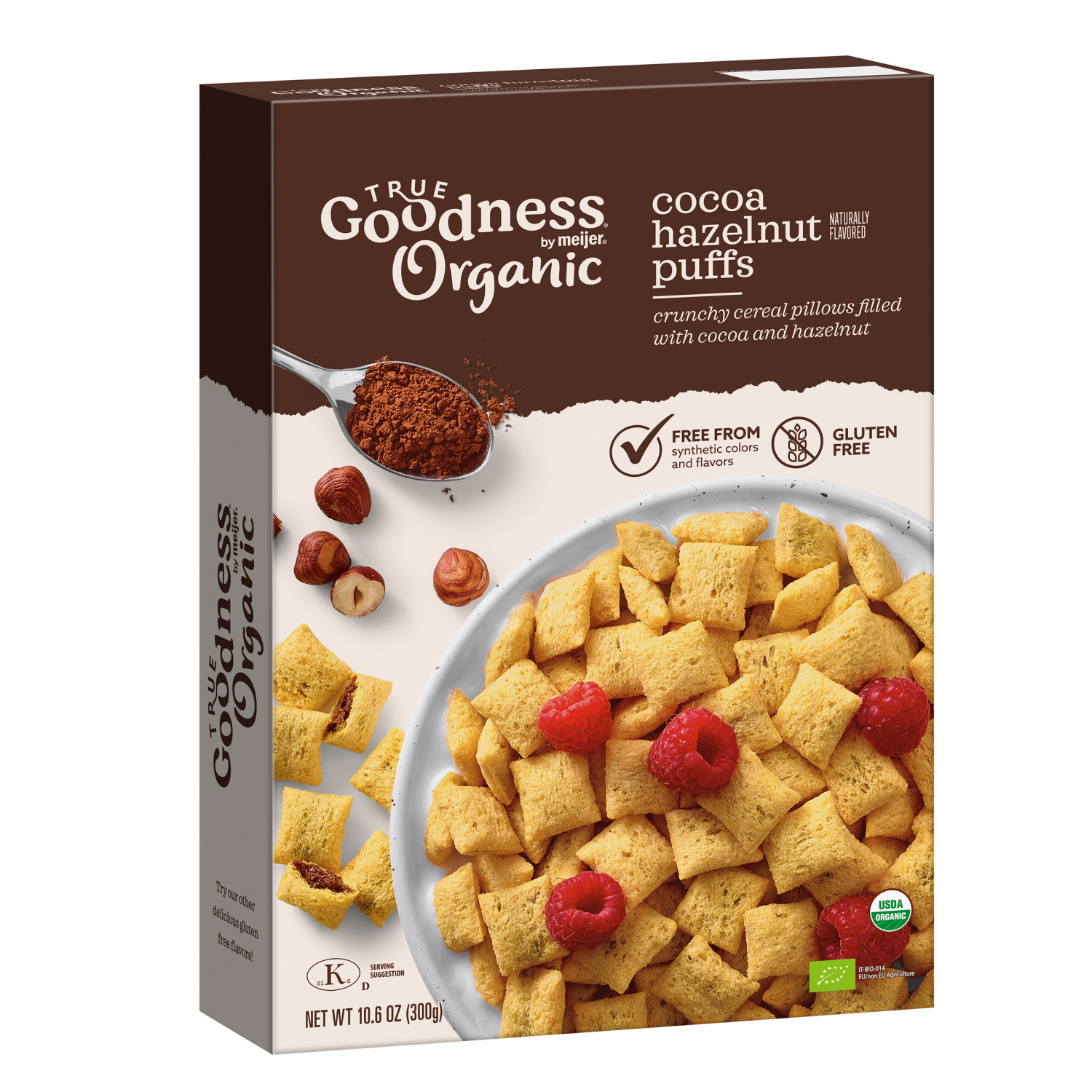 slide 6 of 8, True Goodness Organic Chocolate Pillow Puffs, 10.6 oz, 10.6 oz