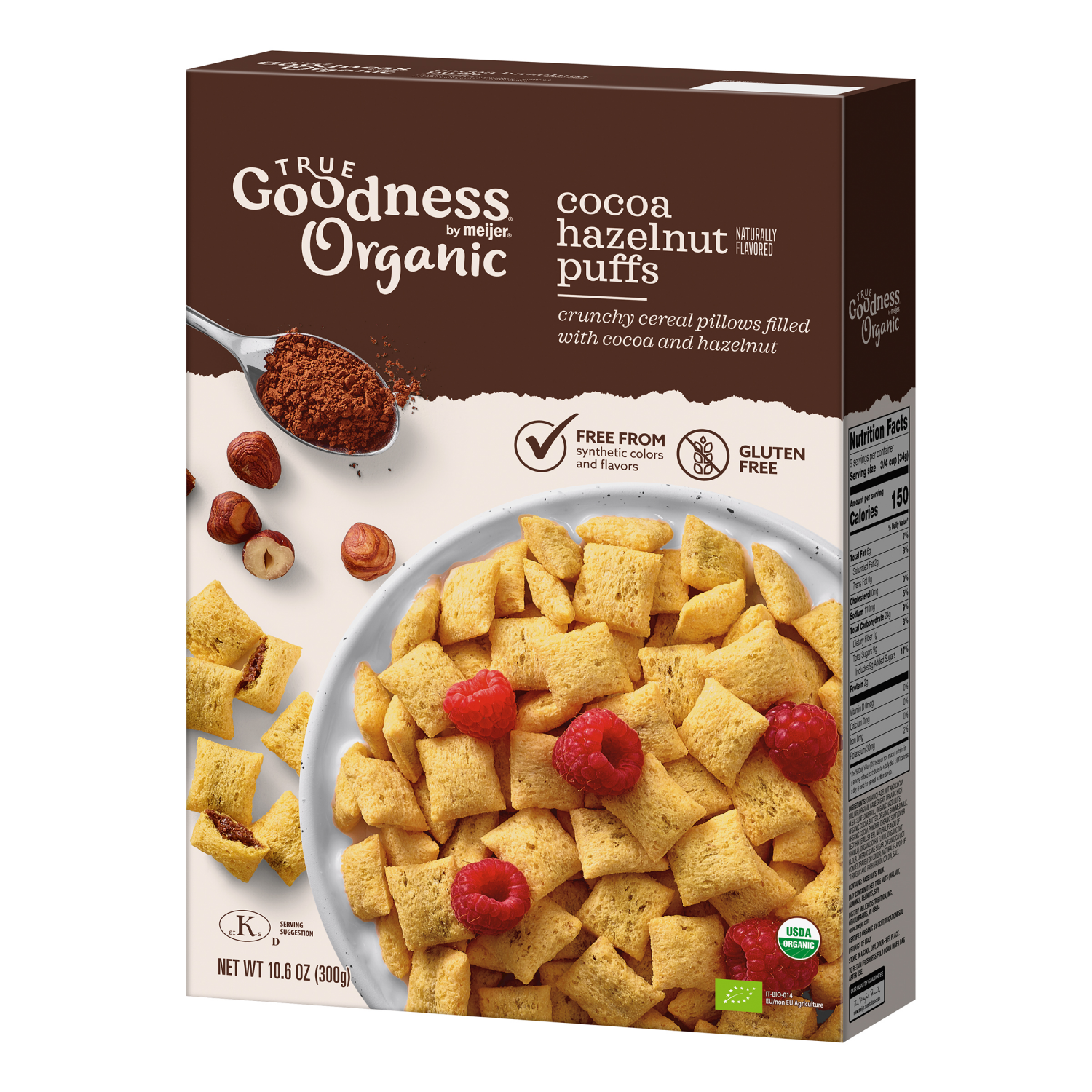 slide 7 of 8, True Goodness Organic Chocolate Pillow Puffs, 10.6 oz, 10.6 oz