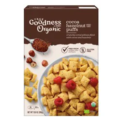 True Goodness Organic Cocoa Hazelnut Puffs Cereal, 10.6 Oz