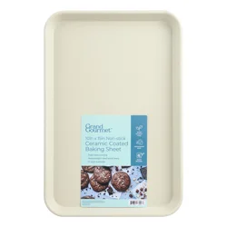 Grand Gourmet Non-Stick Ceramic Coated 10in x 15in Baking Sheet (Cream)