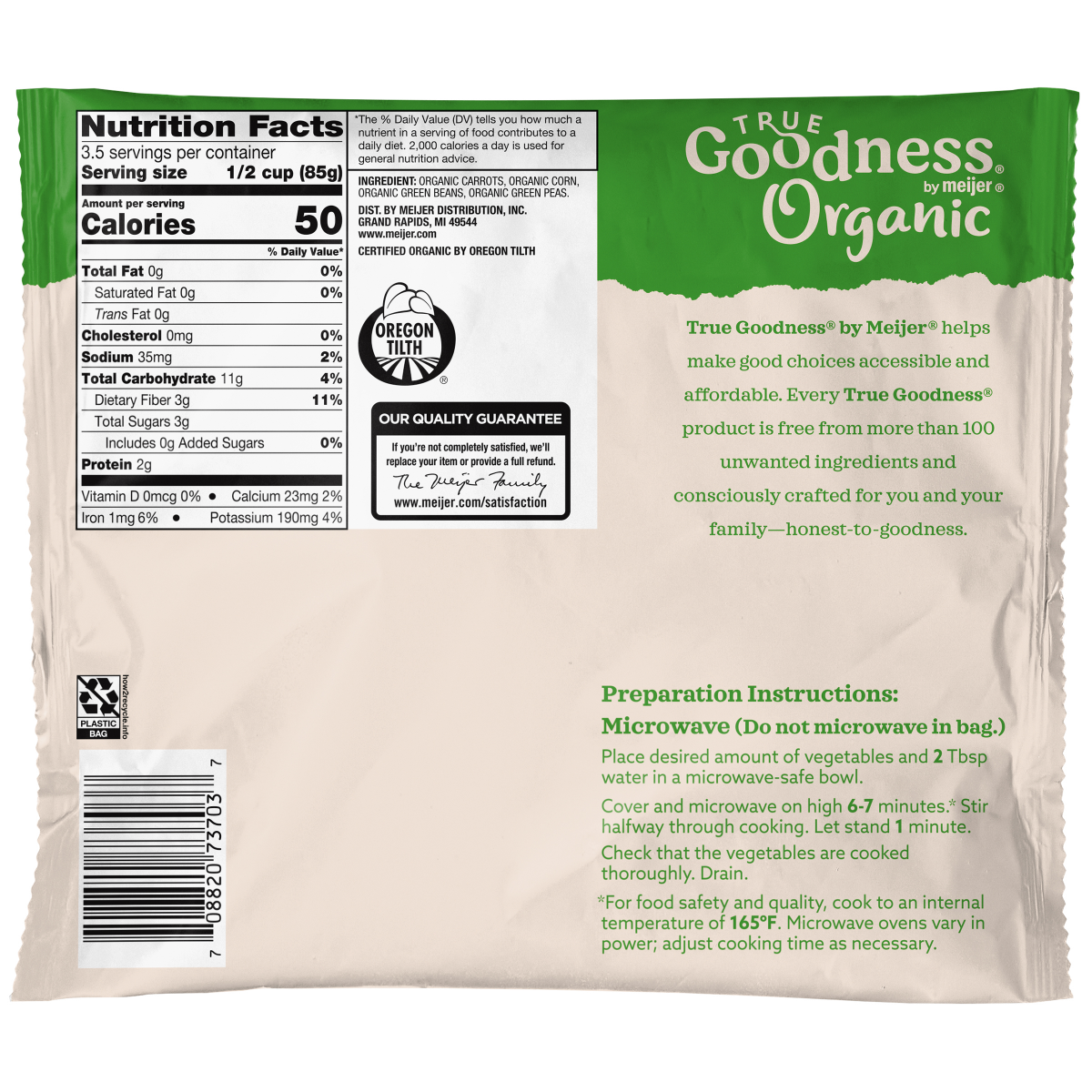 slide 2 of 2, True Goodness Organic Mixed Vegetables, 10 oz