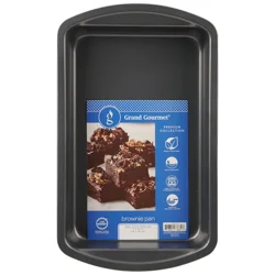 Grand Gourmet Brownie Pan, Dark Grey, 11" x 7"