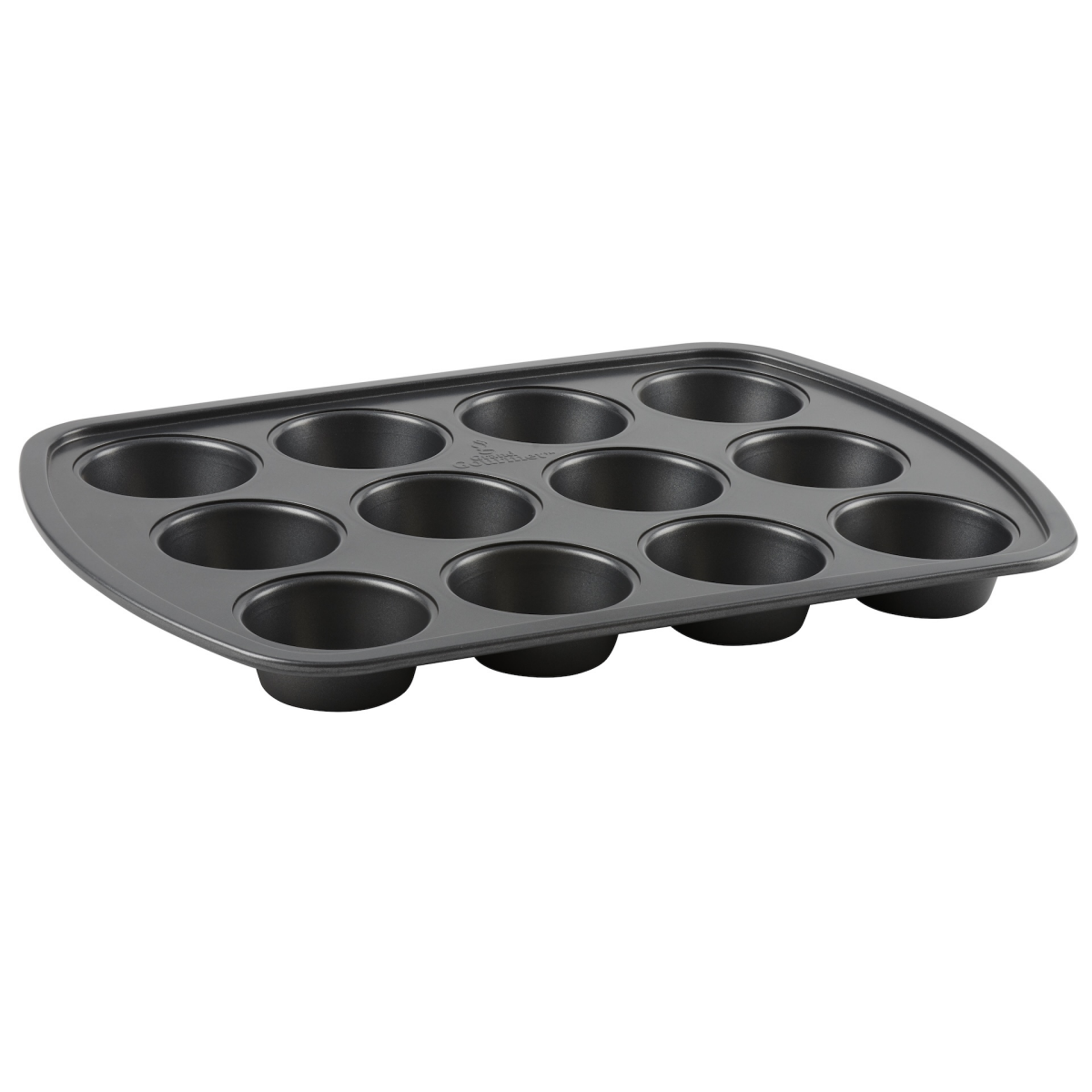 slide 2 of 2, Grand Gourmet Muffin Pan, Dark Grey, 12 ct