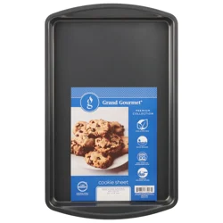 Grand Gourmet Medium Cookie Pan, Dark Grey, 10" x 15"