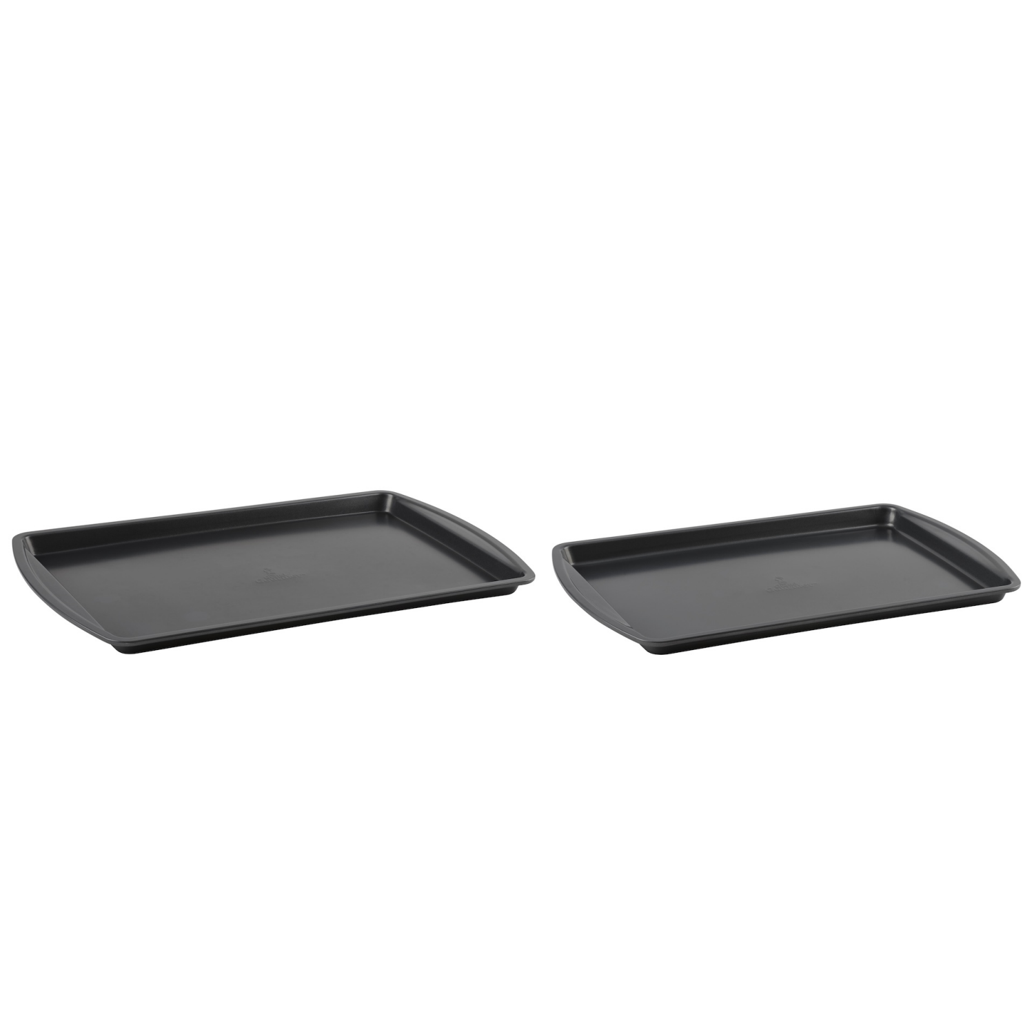 slide 2 of 2, Grand Gourmet Medium & Large Cookie Pan, Dark Grey Set, 2 ct