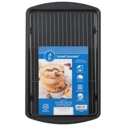 Grand Gourmet Medium Cookie Pan and Non-stock Cooling Grid Set