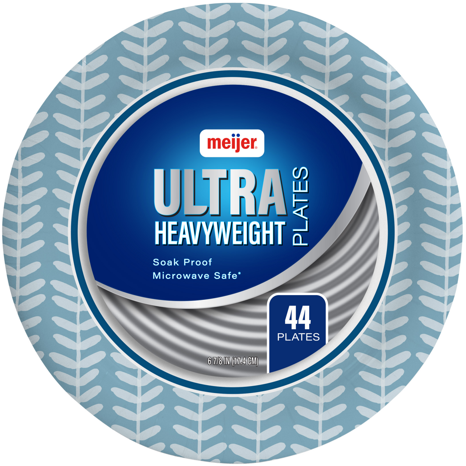 slide 1 of 3, Meijer Ultra Paper Plate, 7'' Dessert, 44 ct