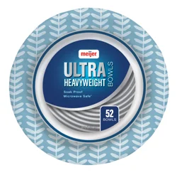 Meijer Heavyweight Ultra Paper Bowls, Assorted Styles
