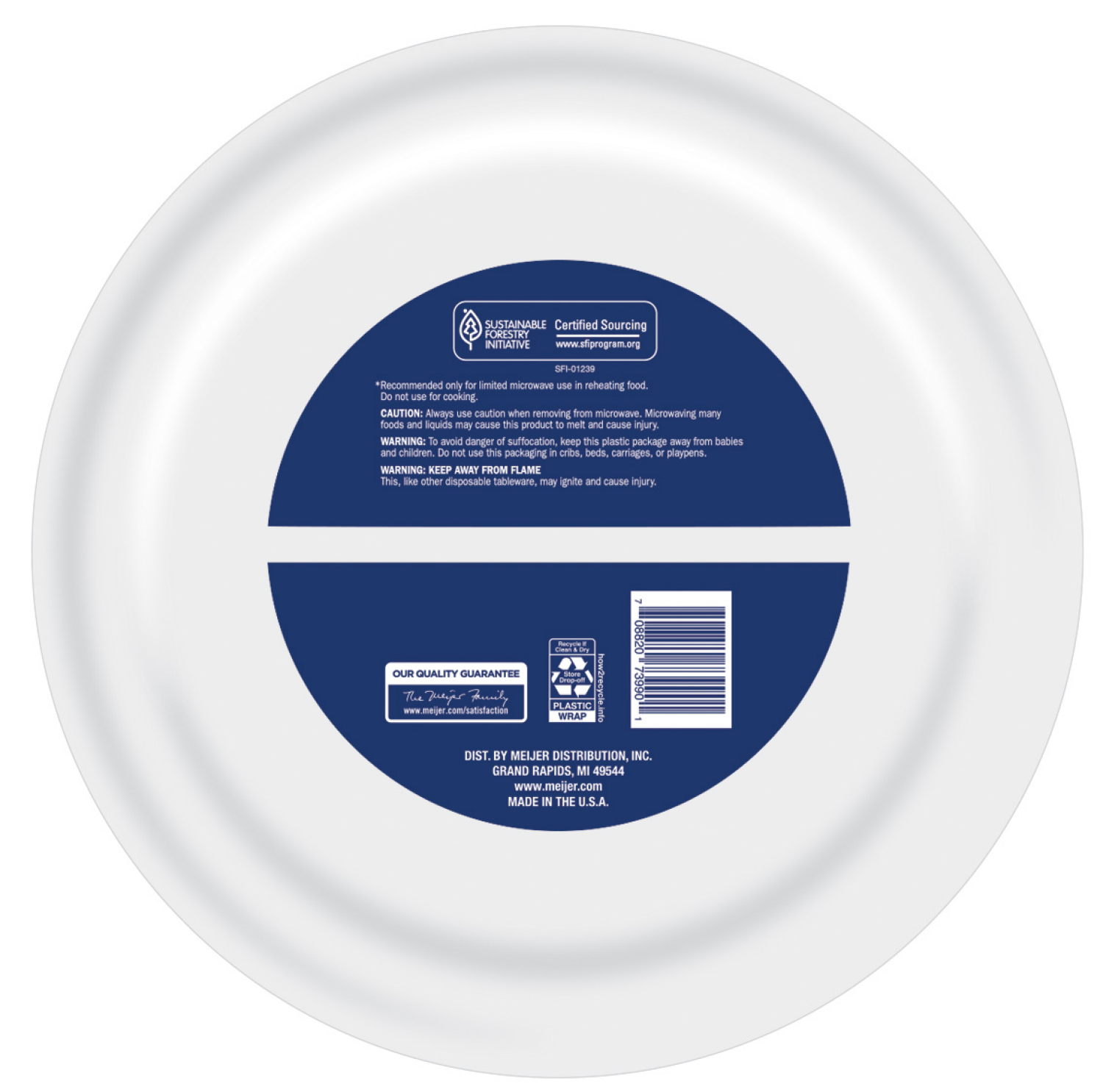 slide 2 of 3, Meijer ULT Plate Mega, 100 ct