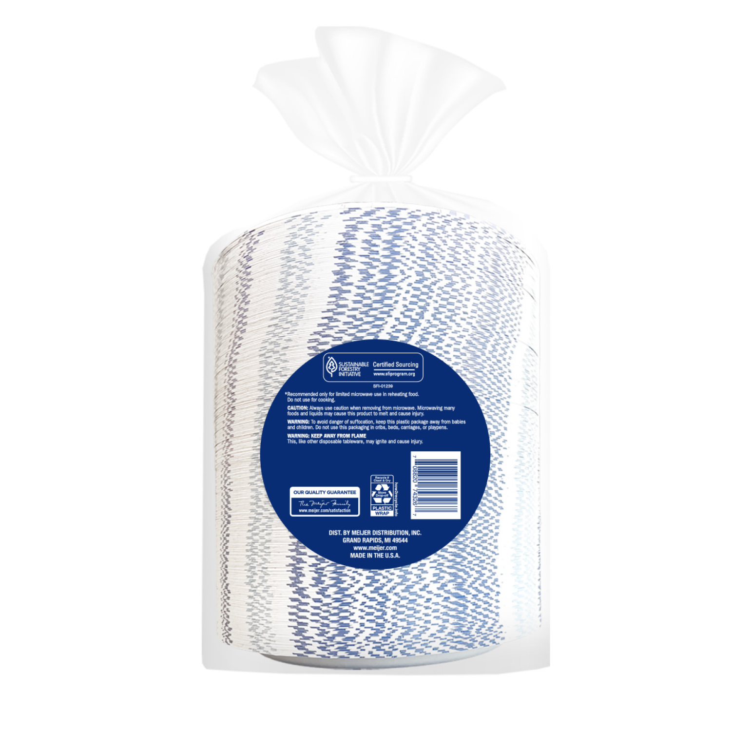 slide 2 of 3, Meijer Paper Plate, 8.5", 250 ct