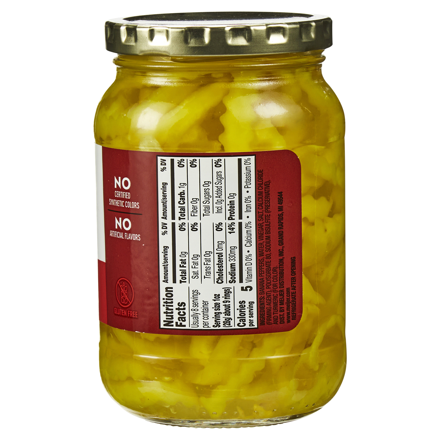 slide 3 of 5, Meijer Mild Pepper Rings, 16 oz