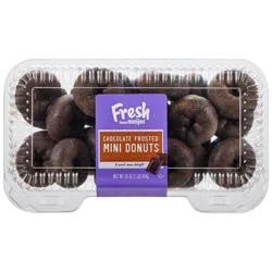 Fresh From Meijer Chocolate Frosted Mini Donut Holes, 16 Oz