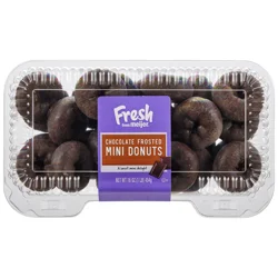 Fresh from Meijer Chocolate Frosted Mini Donut, 16 oz
