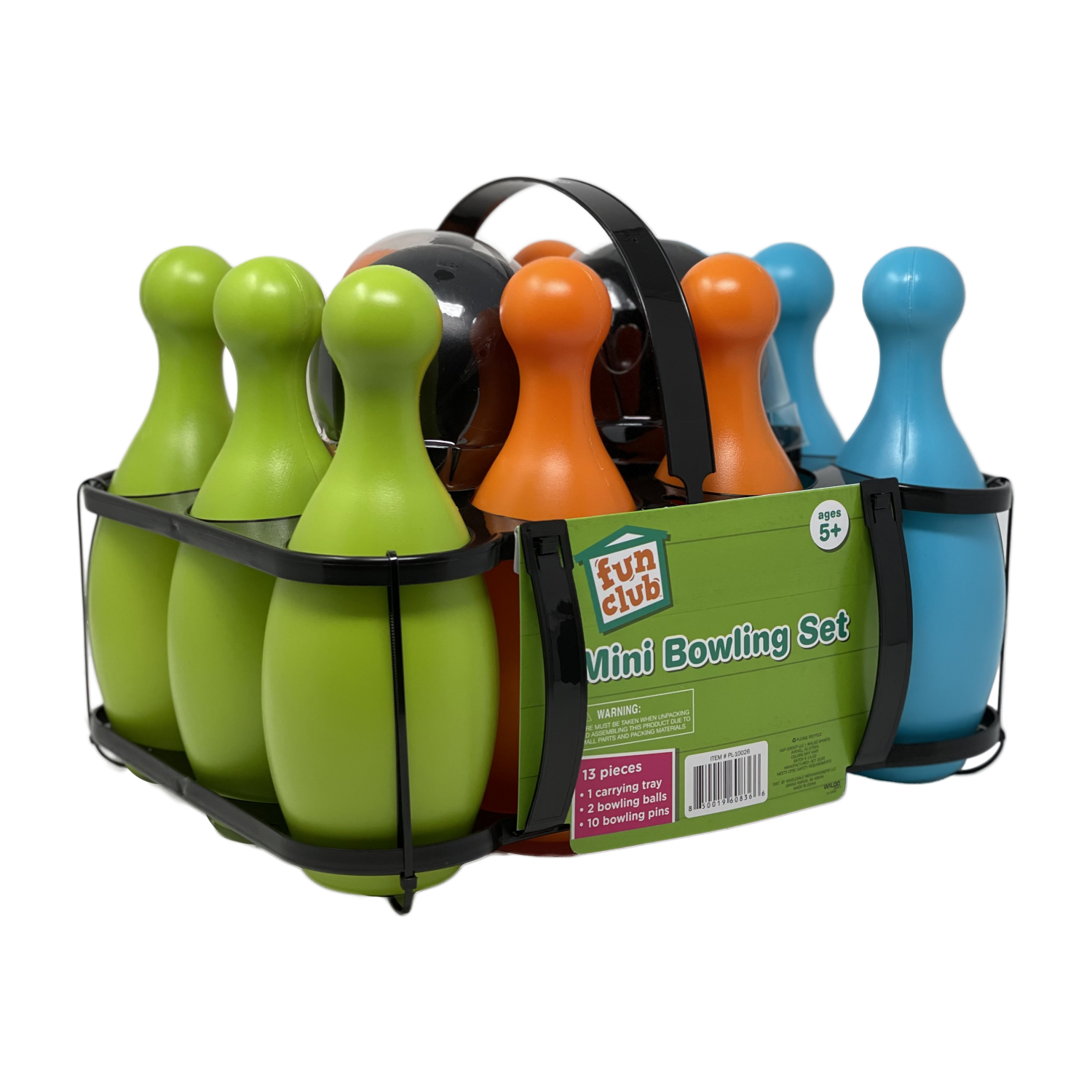 slide 2 of 3, Fun Club Mini Bowling Set, 13 pcs, 13 ct