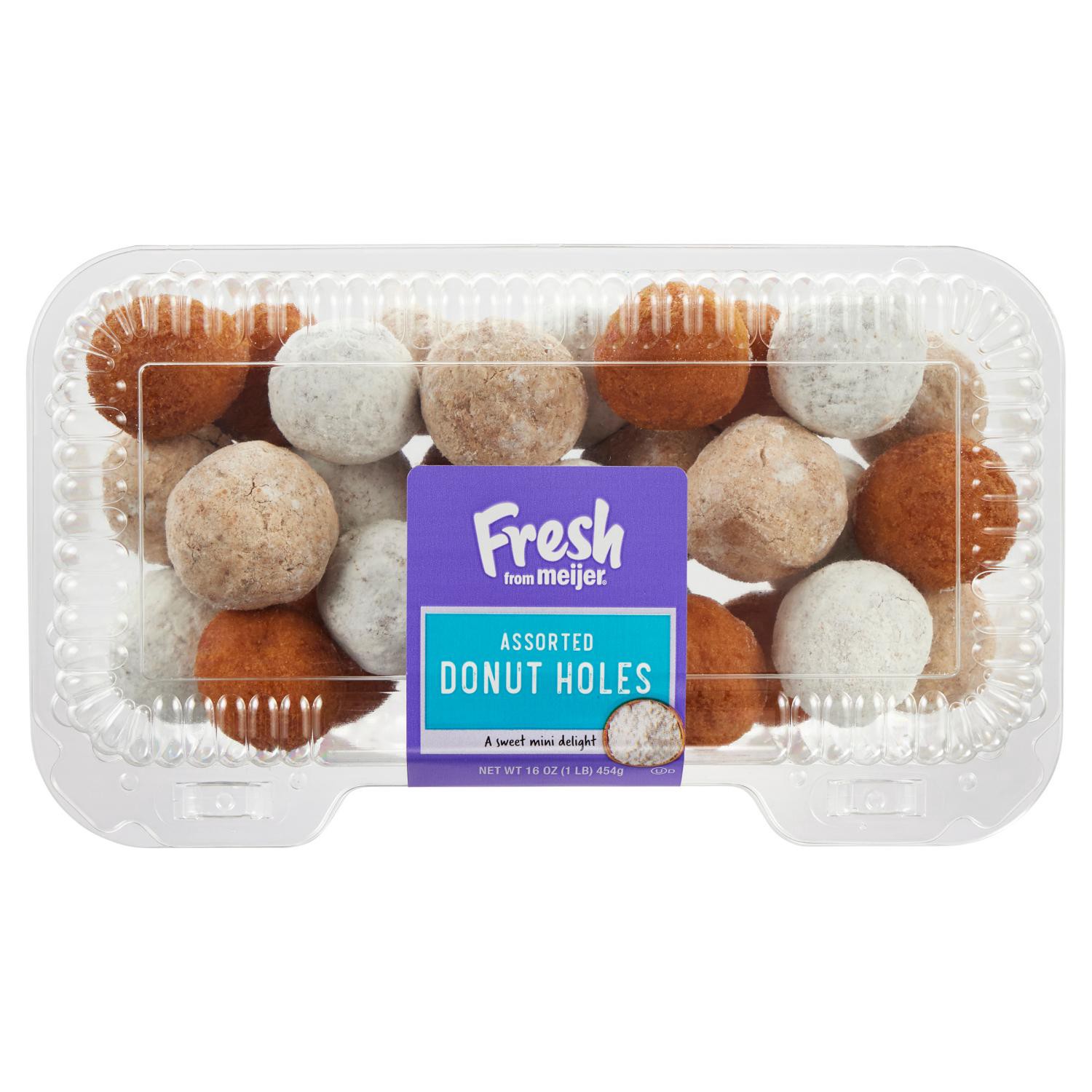 slide 1 of 4, Fresh From Meijer Cake Donut Hole Assortment, 16 Oz, 16 oz