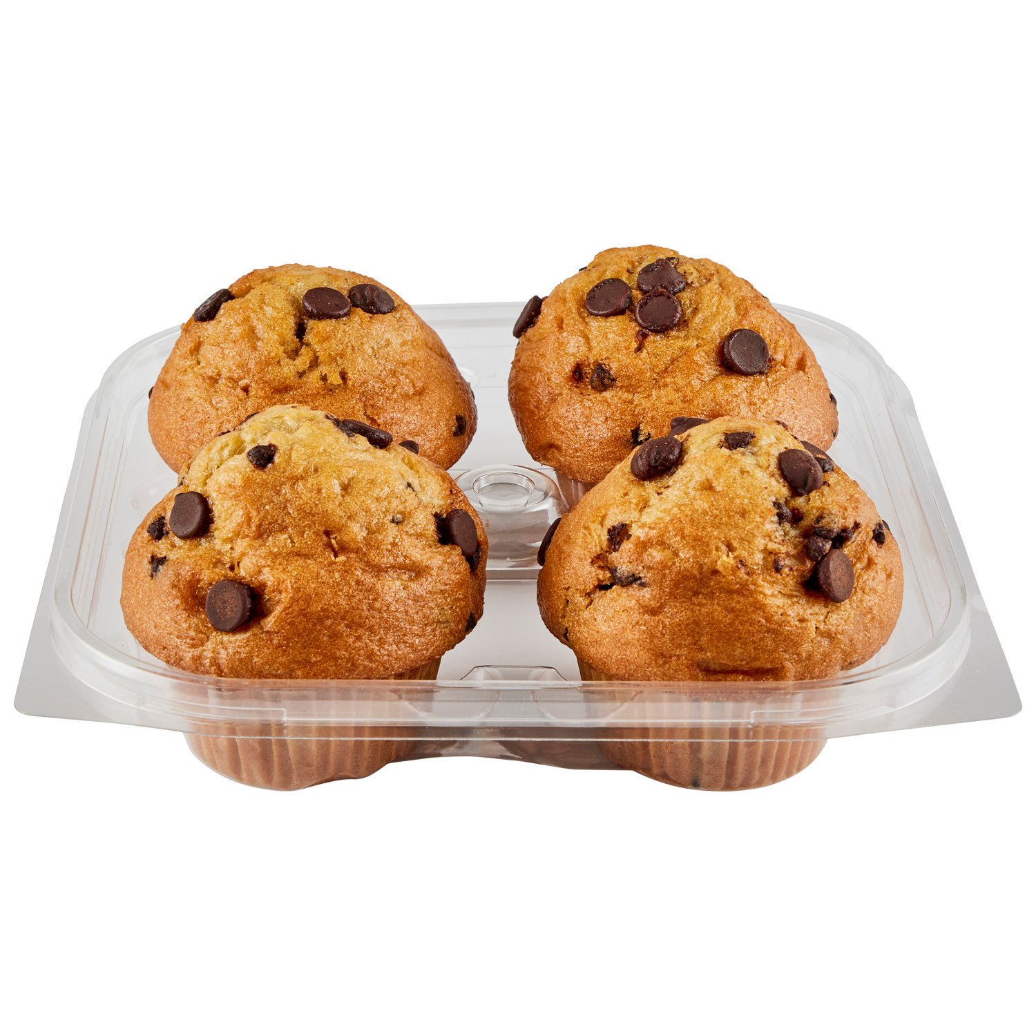 slide 4 of 4, Fresh from Meijer Muffins, Chocolate Chip, 4ct, 14 oz