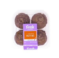 Fresh from Meijer Cinnamon Muffins, 4 Count