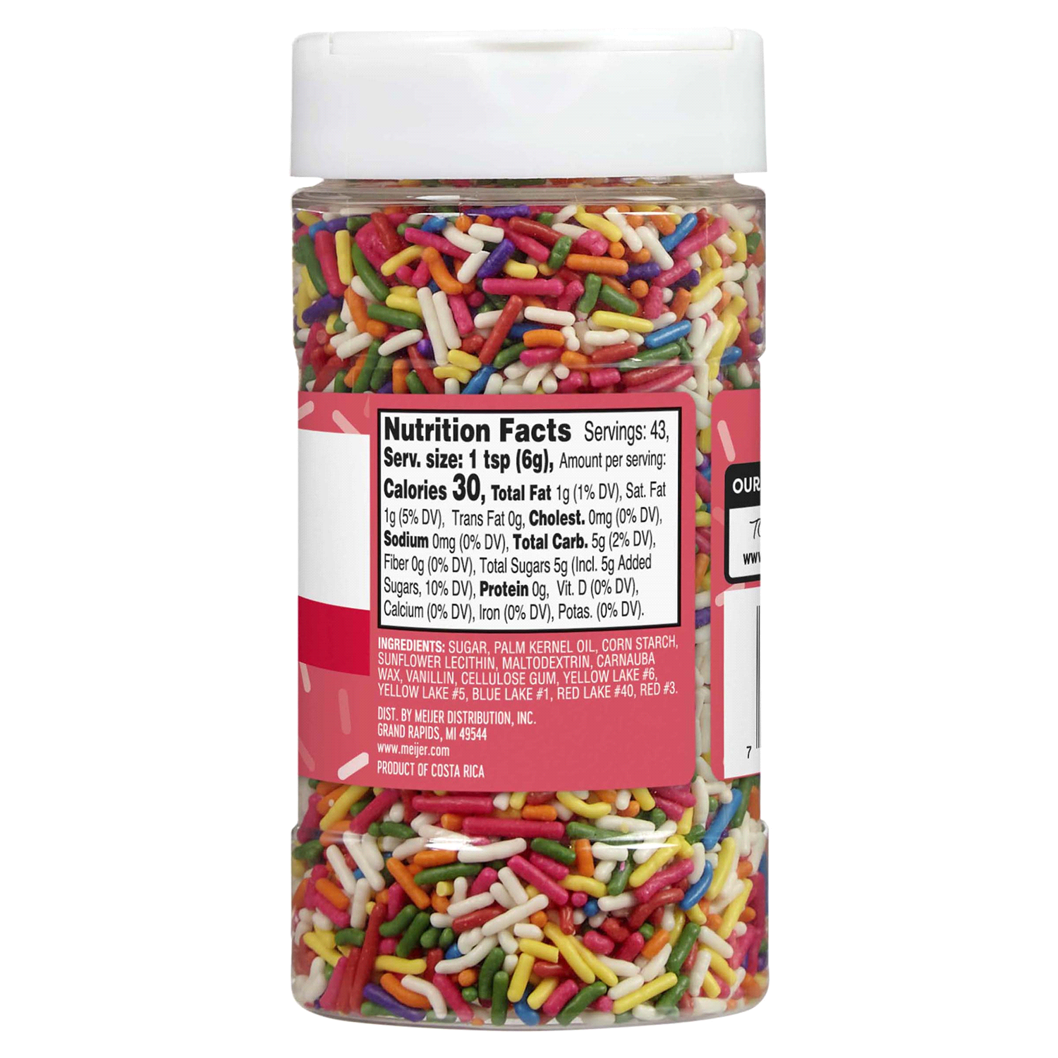 slide 3 of 3, Meijer Rainbow Sprinkles Ice Cream Topping, 9 0z, 9 oz