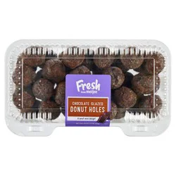 Chocolate Glazed Cake Donut Holes, 16 Oz