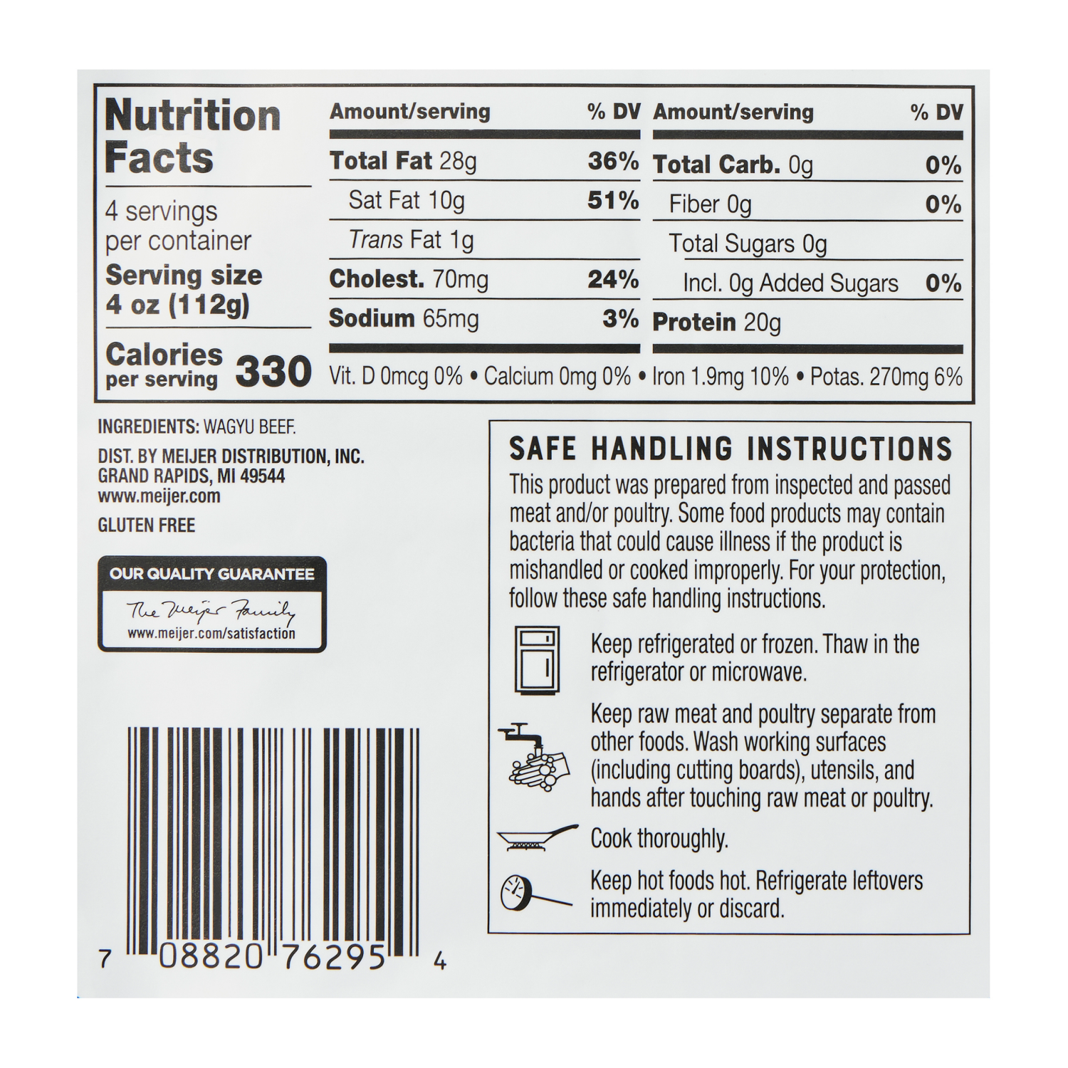 slide 2 of 2, Frederik's By Meijer FREDERIK's BY MEIJER WAGYU GROUND BEEF, 16 oz