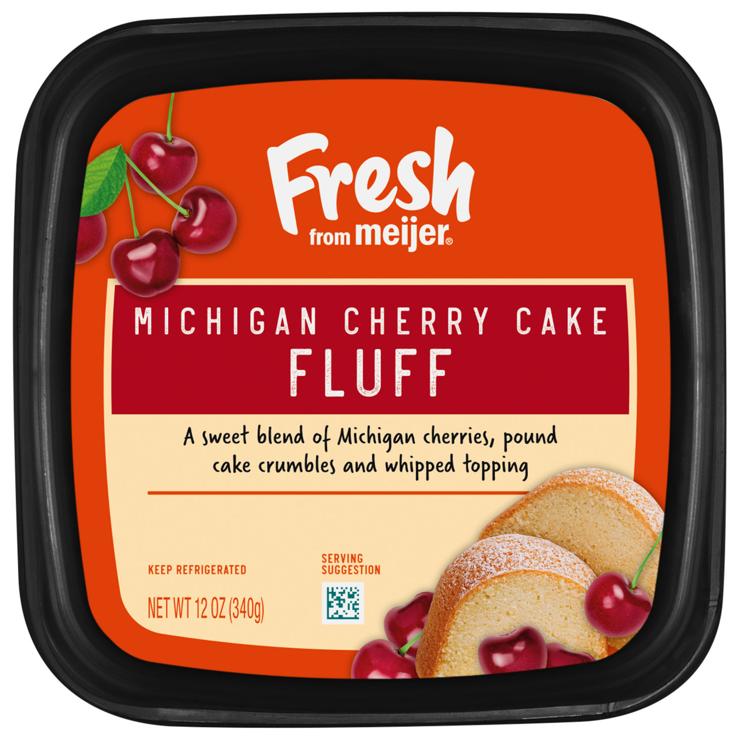 slide 4 of 4, Fresh from Meijer Michigan Cherry Cake Fluff, 12 oz, 12 oz