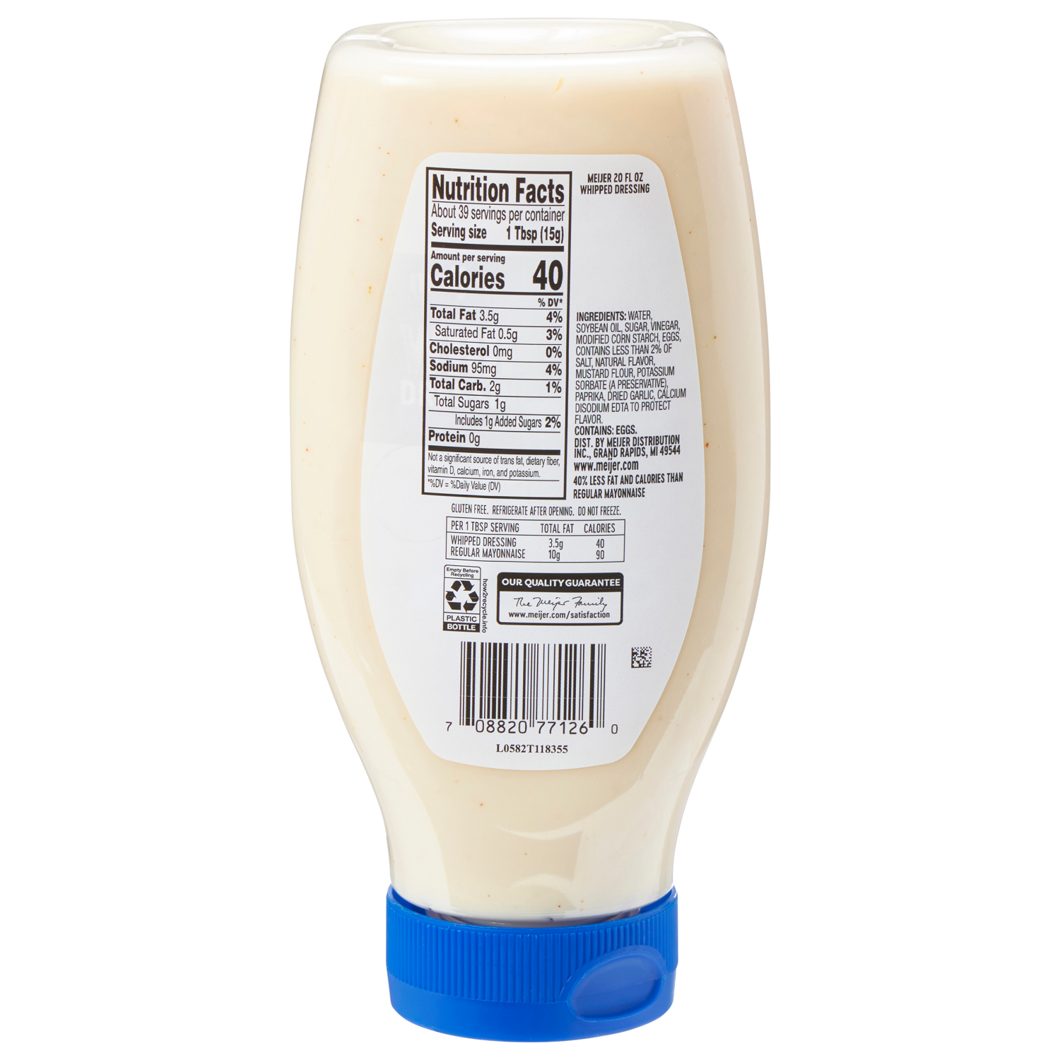 slide 2 of 2, Meijer Whipped Dressing, 22 oz