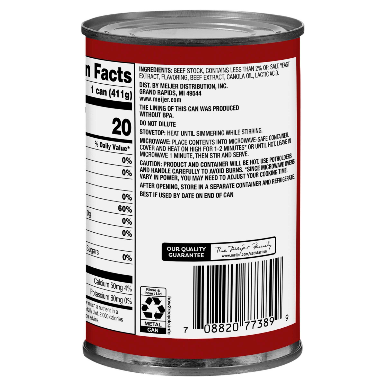 slide 2 of 3, Meijer Beef Broth, 14.5 oz