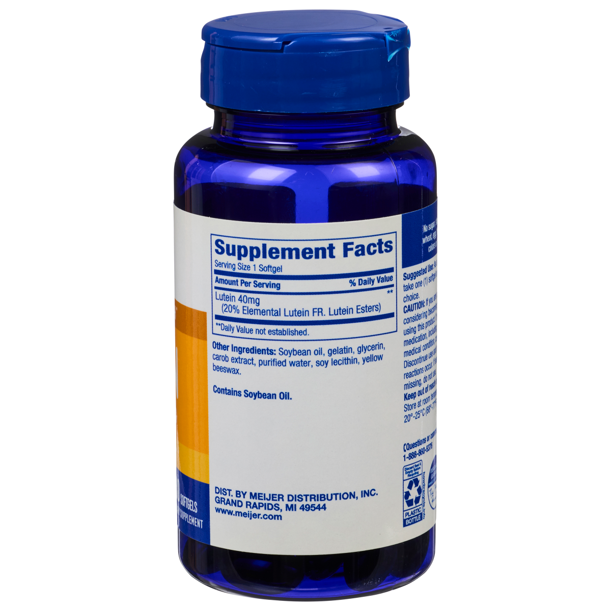 slide 2 of 3, Meijer Wellness Meijer Ultra Strength Lutein, 40 mg, 30 ct