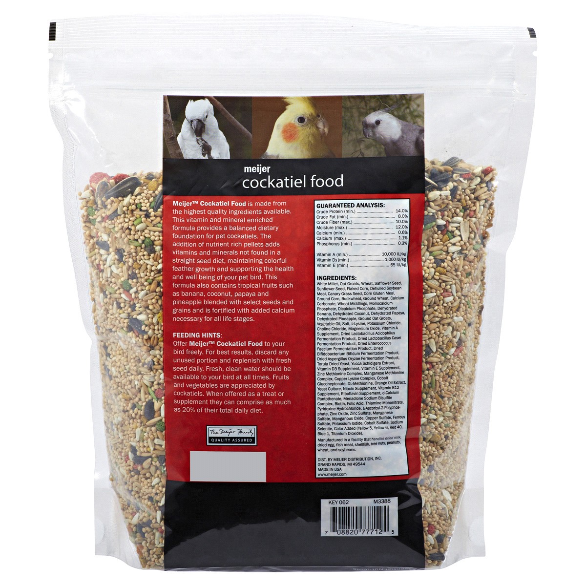 slide 2 of 2, Meijer Cockatiel Food, 4 lb