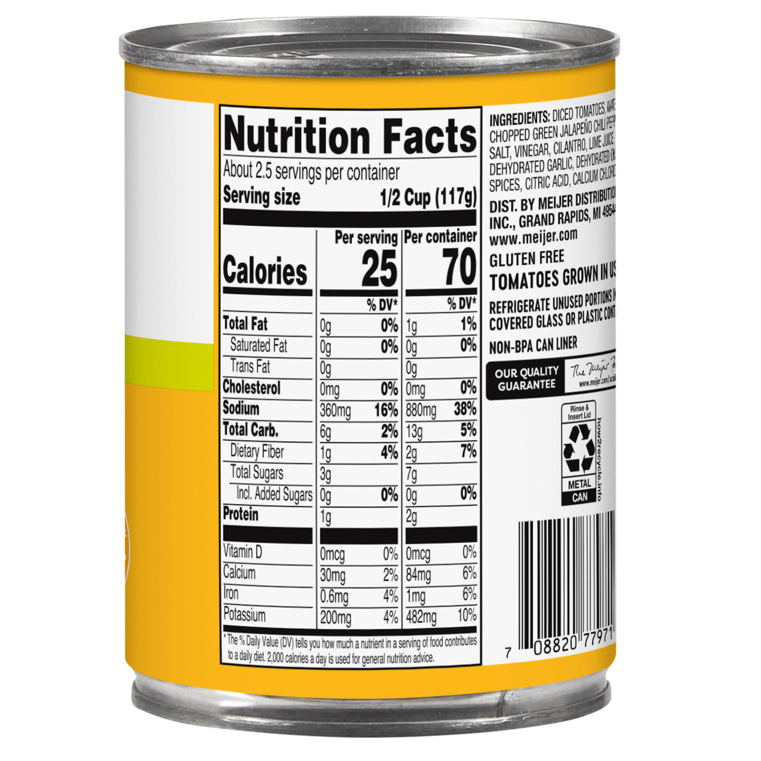 slide 2 of 3, Meijer Original Diced Tomatoes & Green Chilis, 10 oz, 10 oz