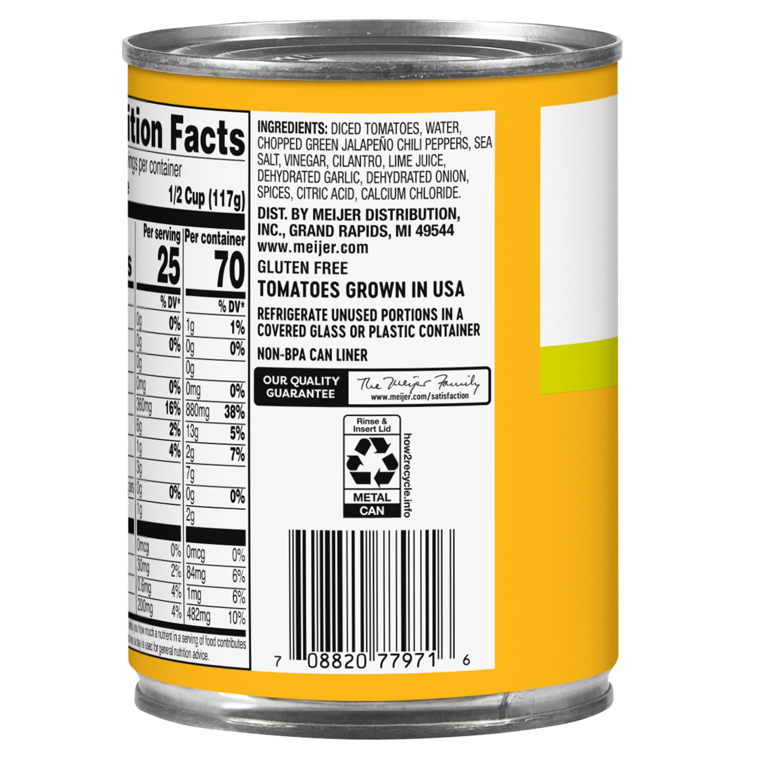 slide 3 of 3, Meijer Original Diced Tomatoes & Green Chilis, 10 oz, 10 oz