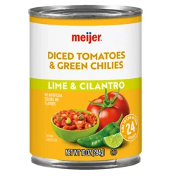Meijer Original Diced Tomatoes & Green Chilis, 10 Oz