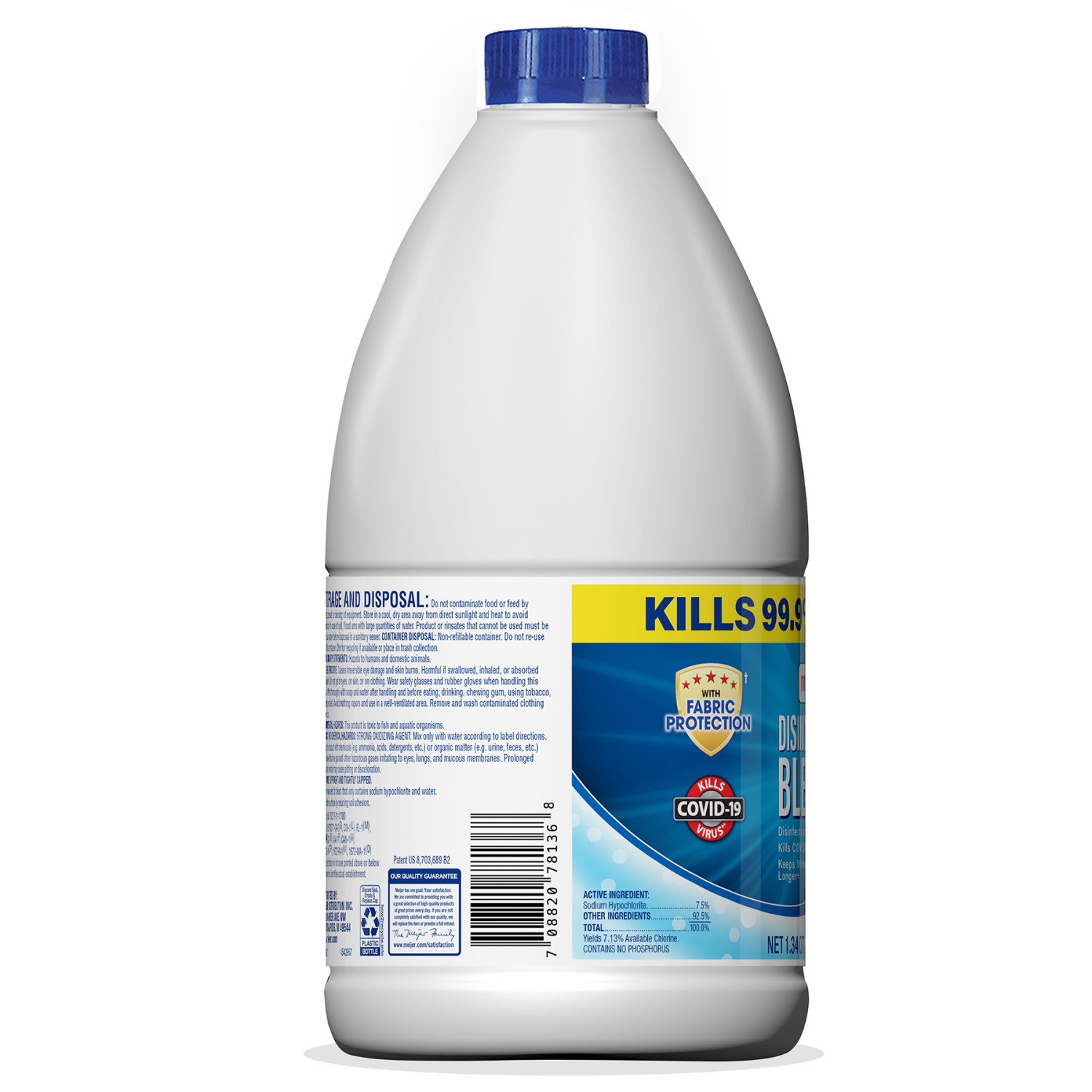 slide 3 of 4, Meijer Disinfecting Bleach, 43 oz