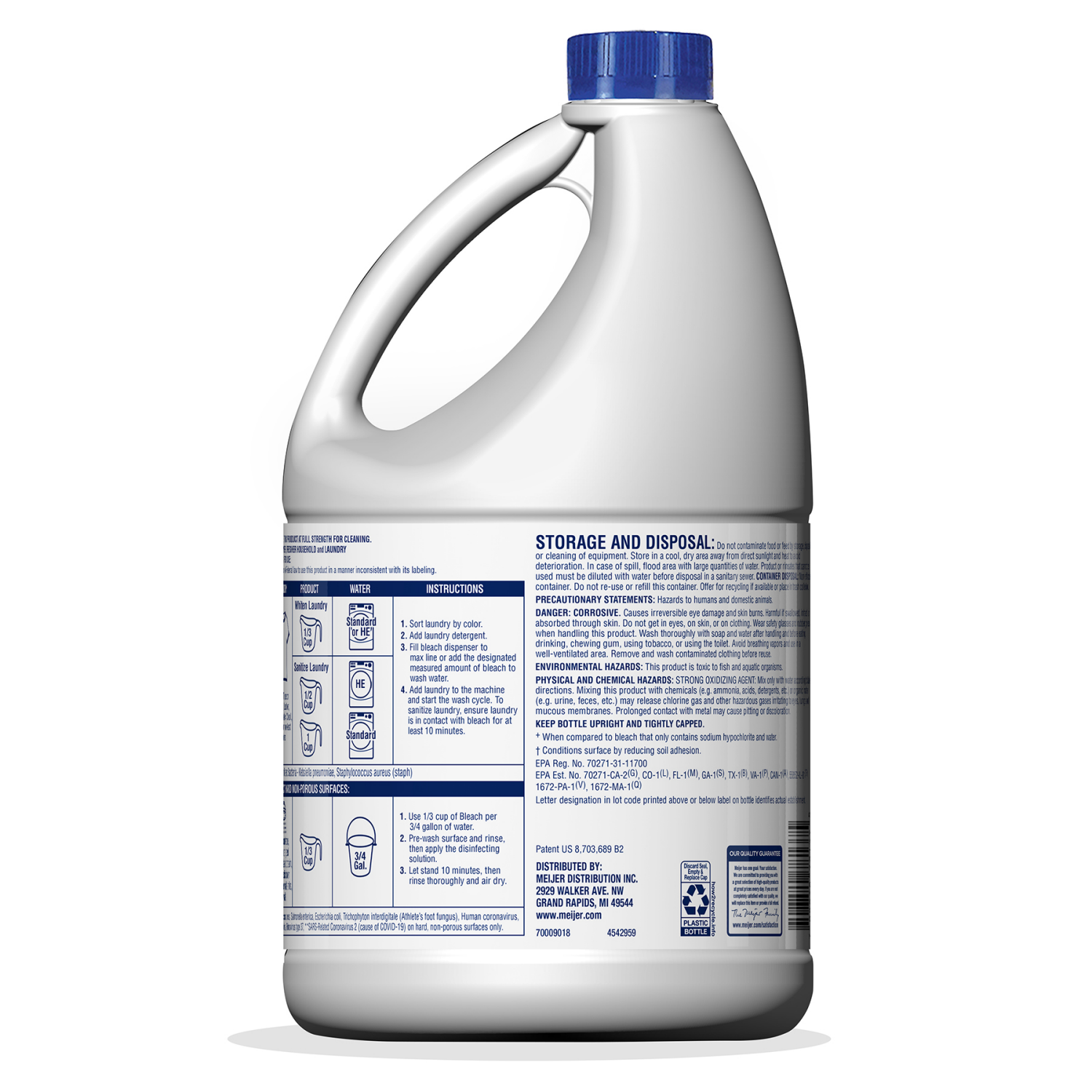 slide 2 of 4, Meijer Disinfecting Bleach, 81 oz