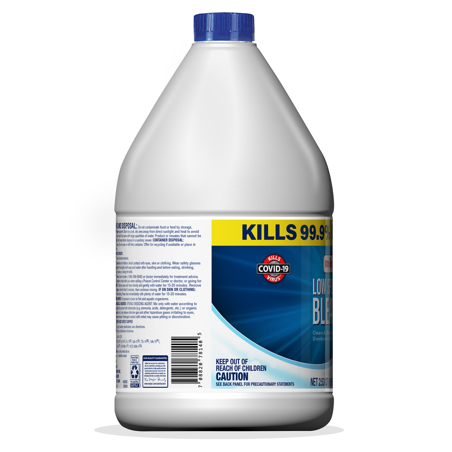 slide 3 of 4, Meijer Low Splash Bleach, Regular Scent, 81 oz