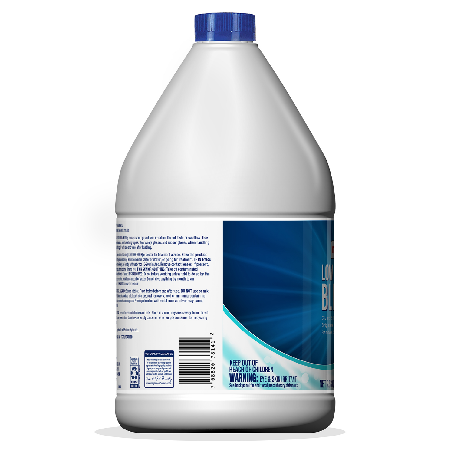 slide 3 of 4, Meijer Low Splash Bleach, Linen Scent, 81 oz