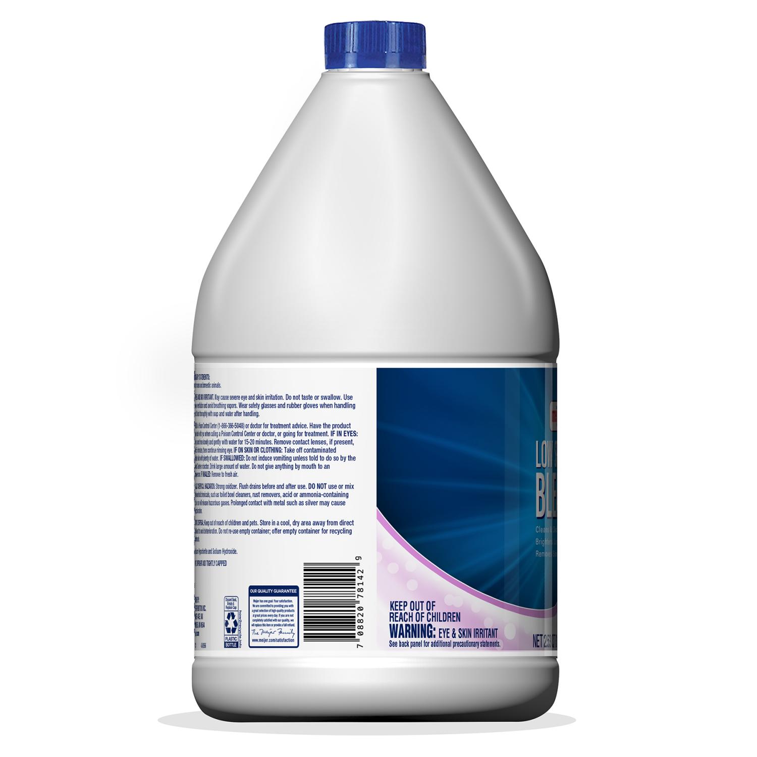 slide 3 of 4, Meijer Low Splash Bleach, Lavender Scent, 81 oz